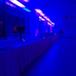 Dekoracja światłem led bar oświetlenie bankietu